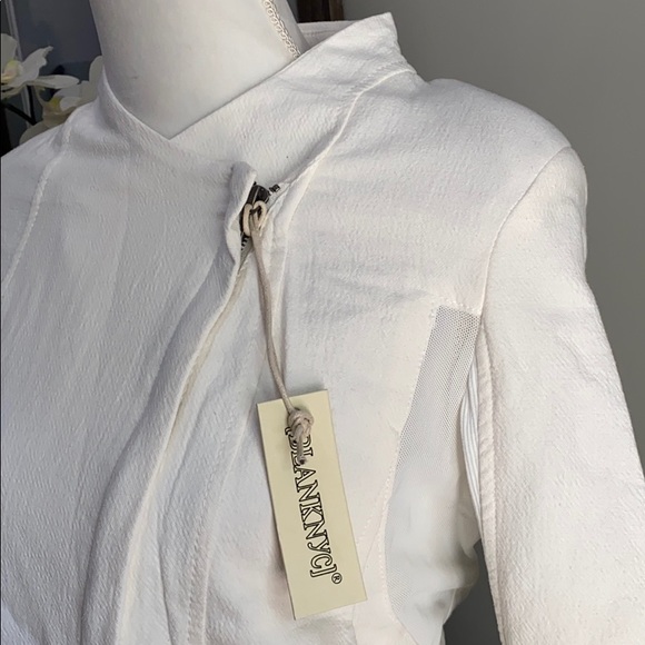 BLANKNYC Mesh Detail Crepe Jacket Windy City Small - Picture 11 of 12